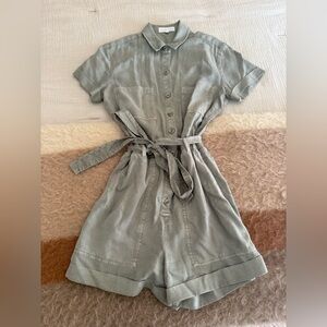 Bella Dahl Light Gray Collared Shirt